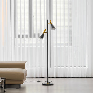 Twin Cone Marble Lamp