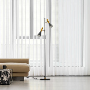 Twin Cone Marble Lamp