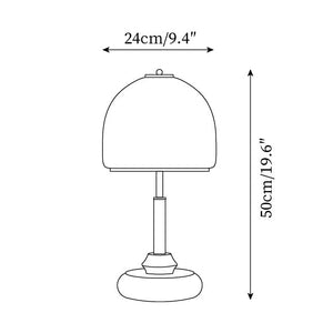 Sculpted Glass Table Lamp