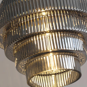 Tiered Ribbed Pendant