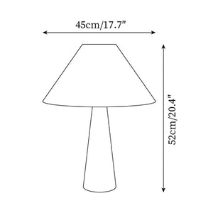 Travertine Cone Lamp