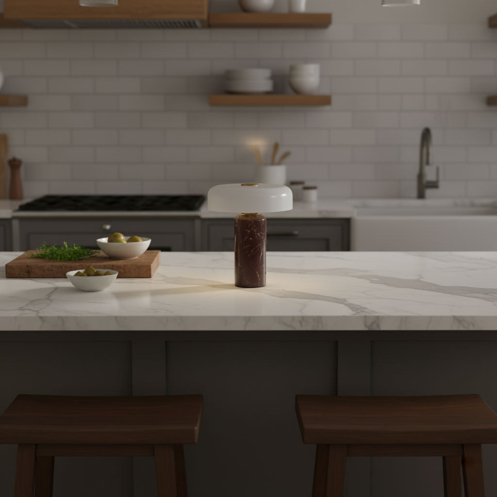Marble Cylinder Lamp
