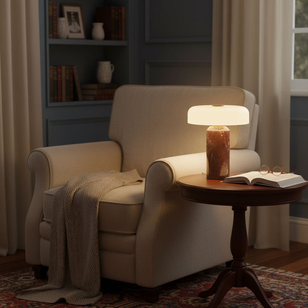 Marble Cylinder Lamp