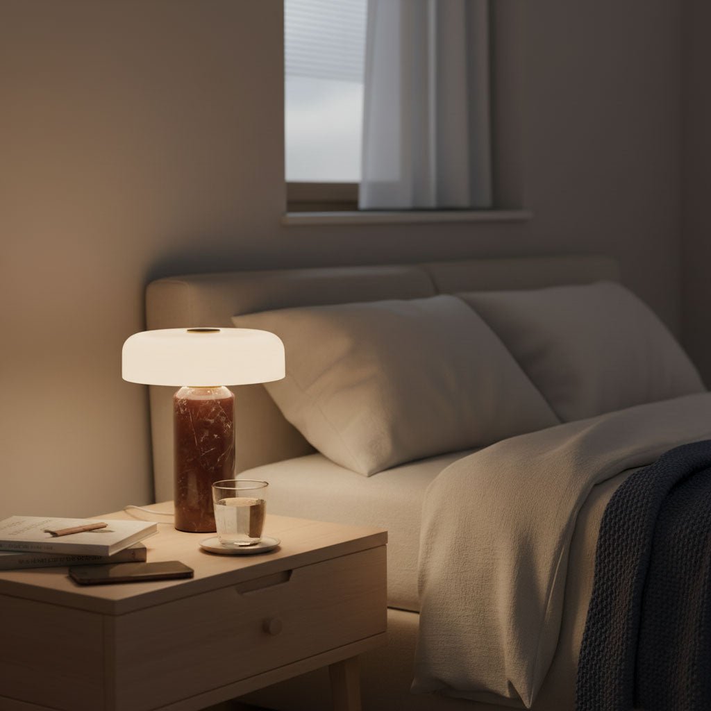 Marble Cylinder Lamp