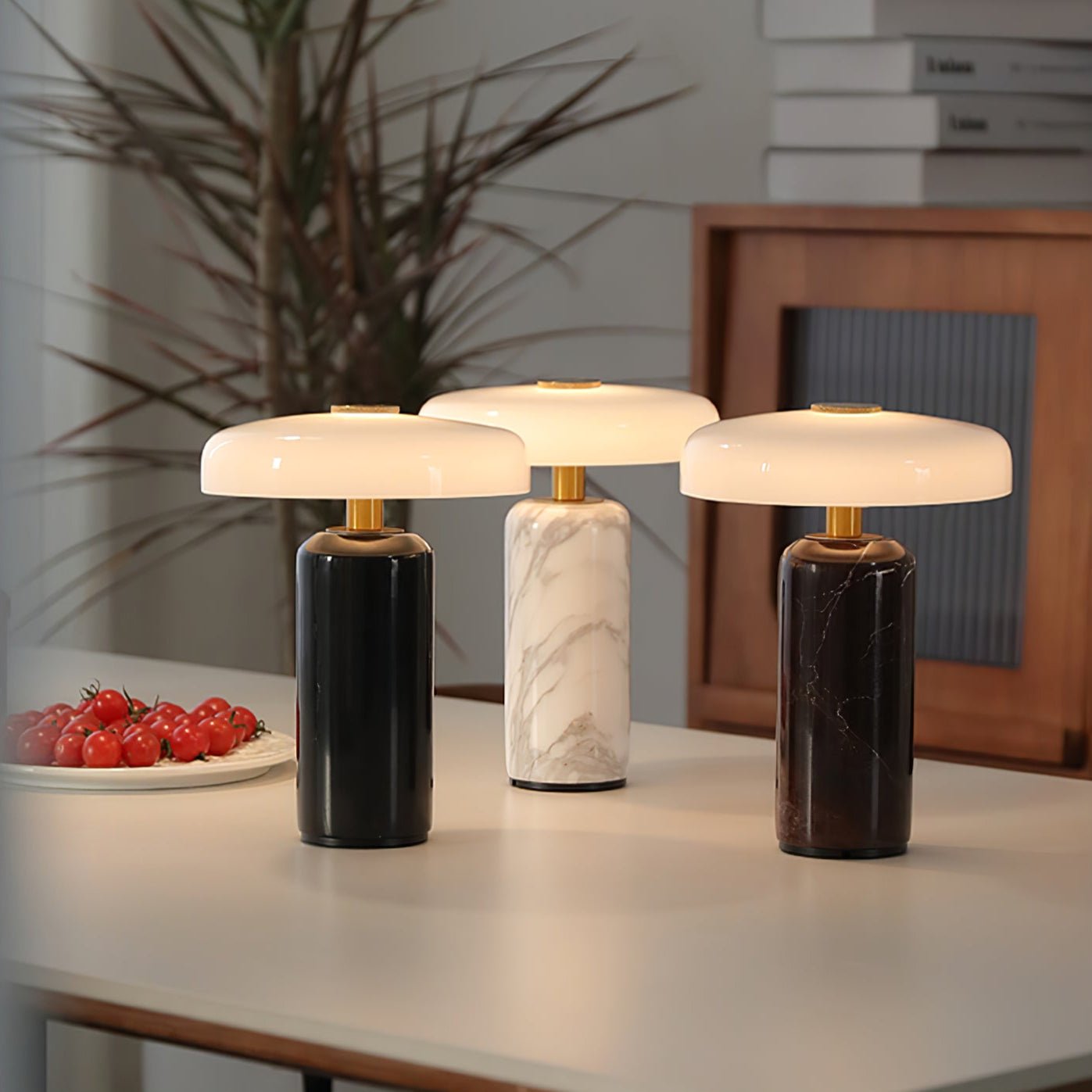 Marble Cylinder Lamp