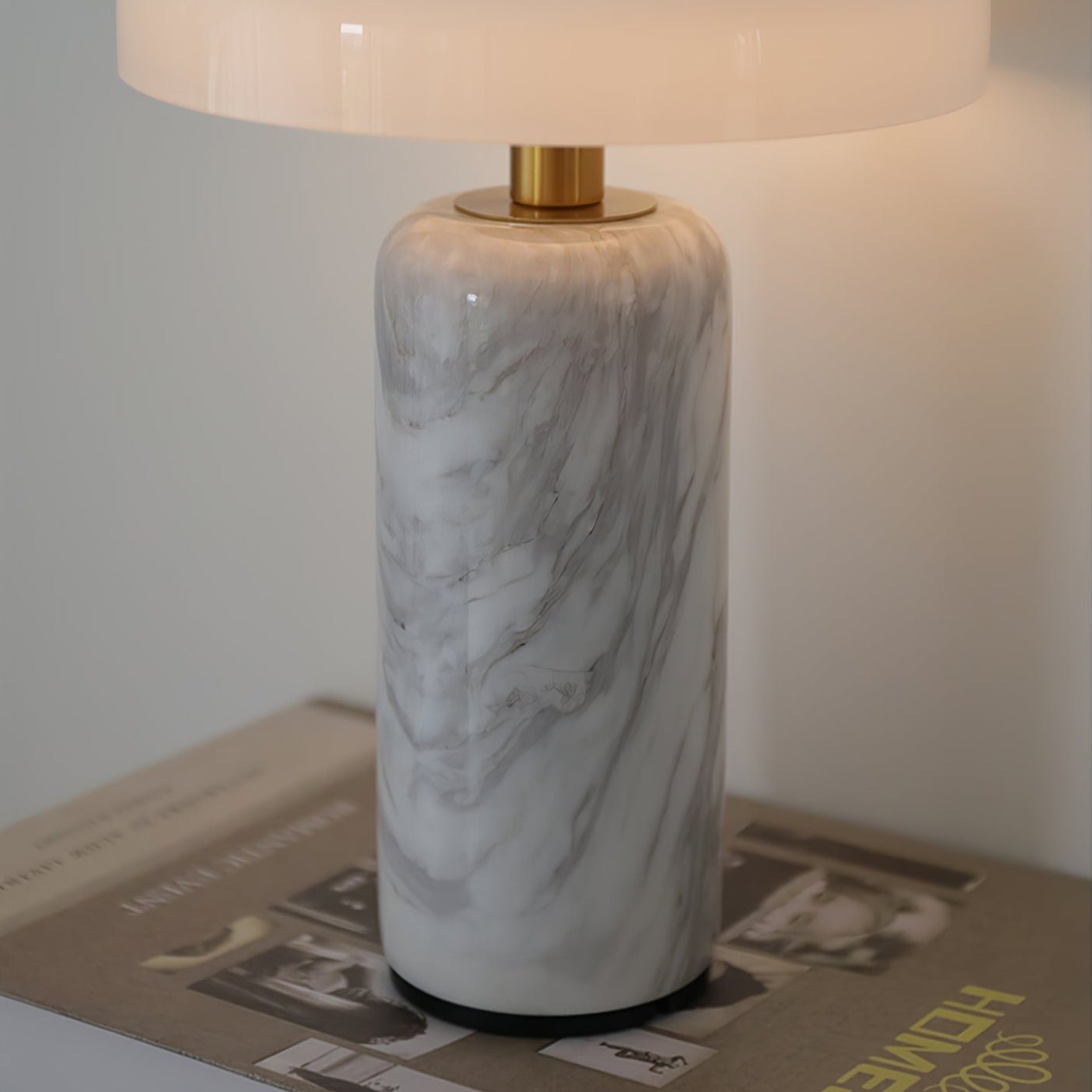 Marble Cylinder Lamp