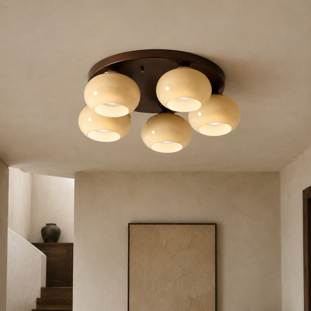 Amber Cluster Ceiling Light