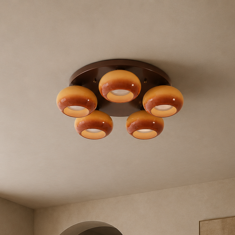 Amber Cluster Ceiling Light