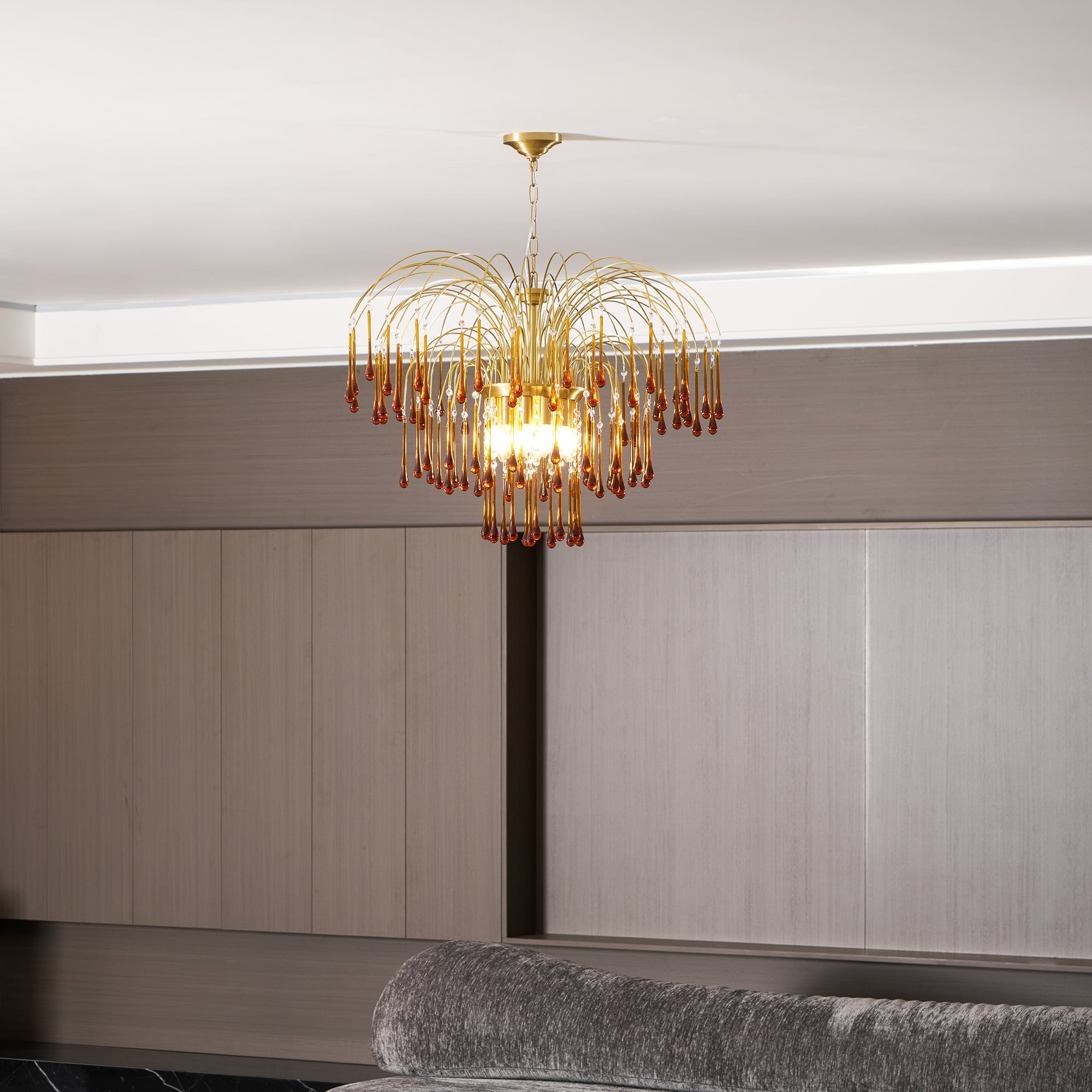 Cascade Glass Chandelier