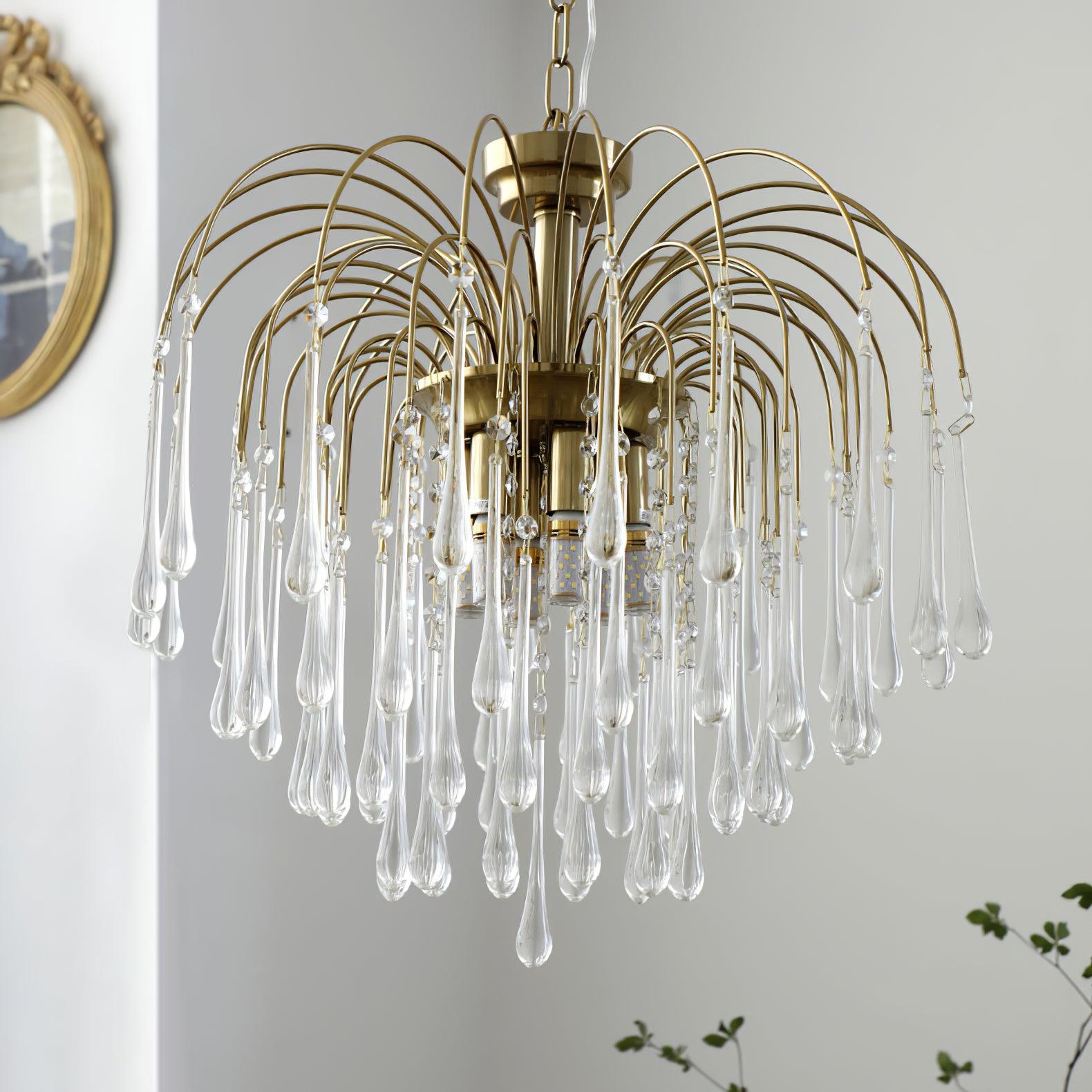 Cascade Glass Chandelier