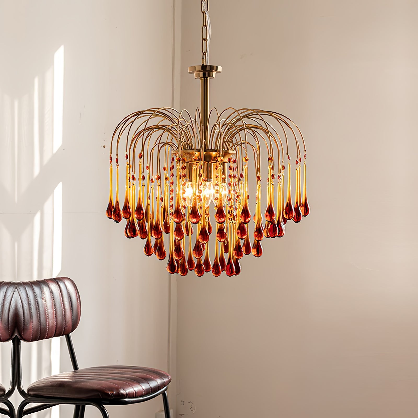Cascade Glass Chandelier