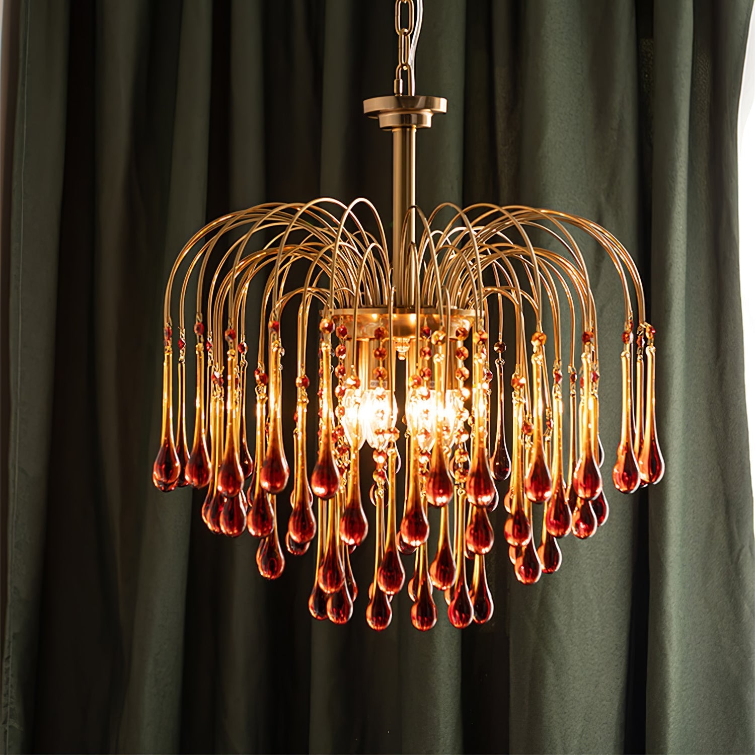 Cascade Glass Chandelier