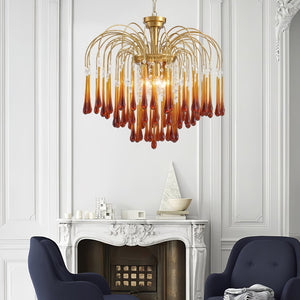 Cascade Glass Chandelier