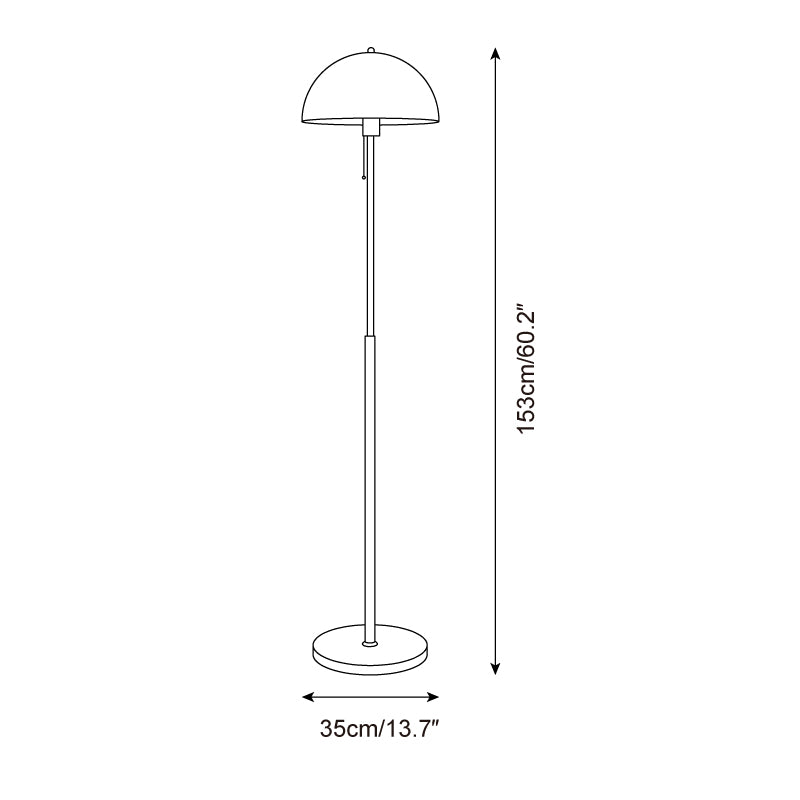Amber Dome Floor Lamp