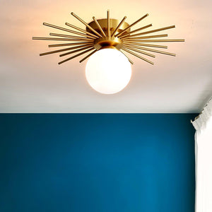 Brass Starburst Flush