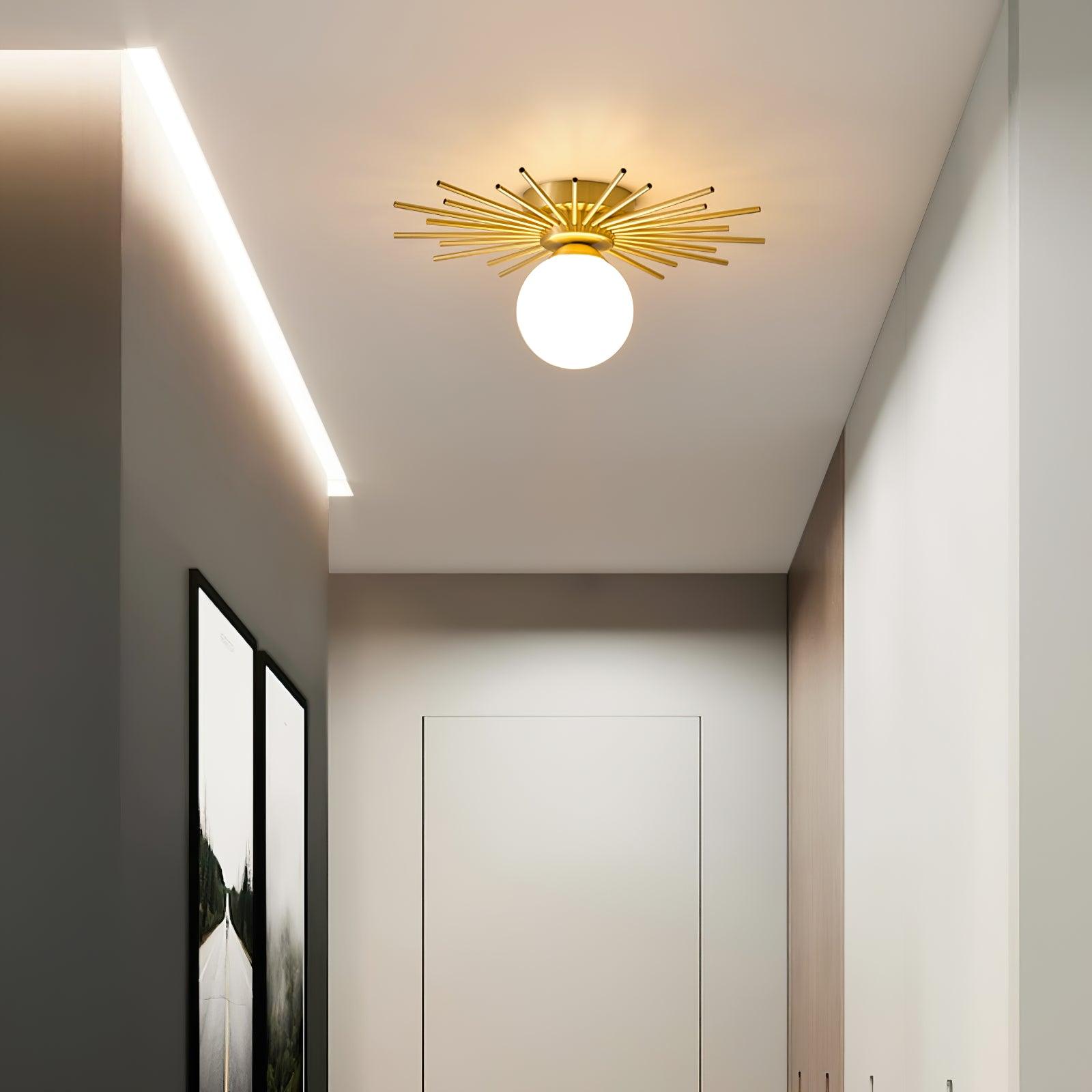 Brass Starburst Flush