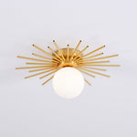 Brass Starburst Flush