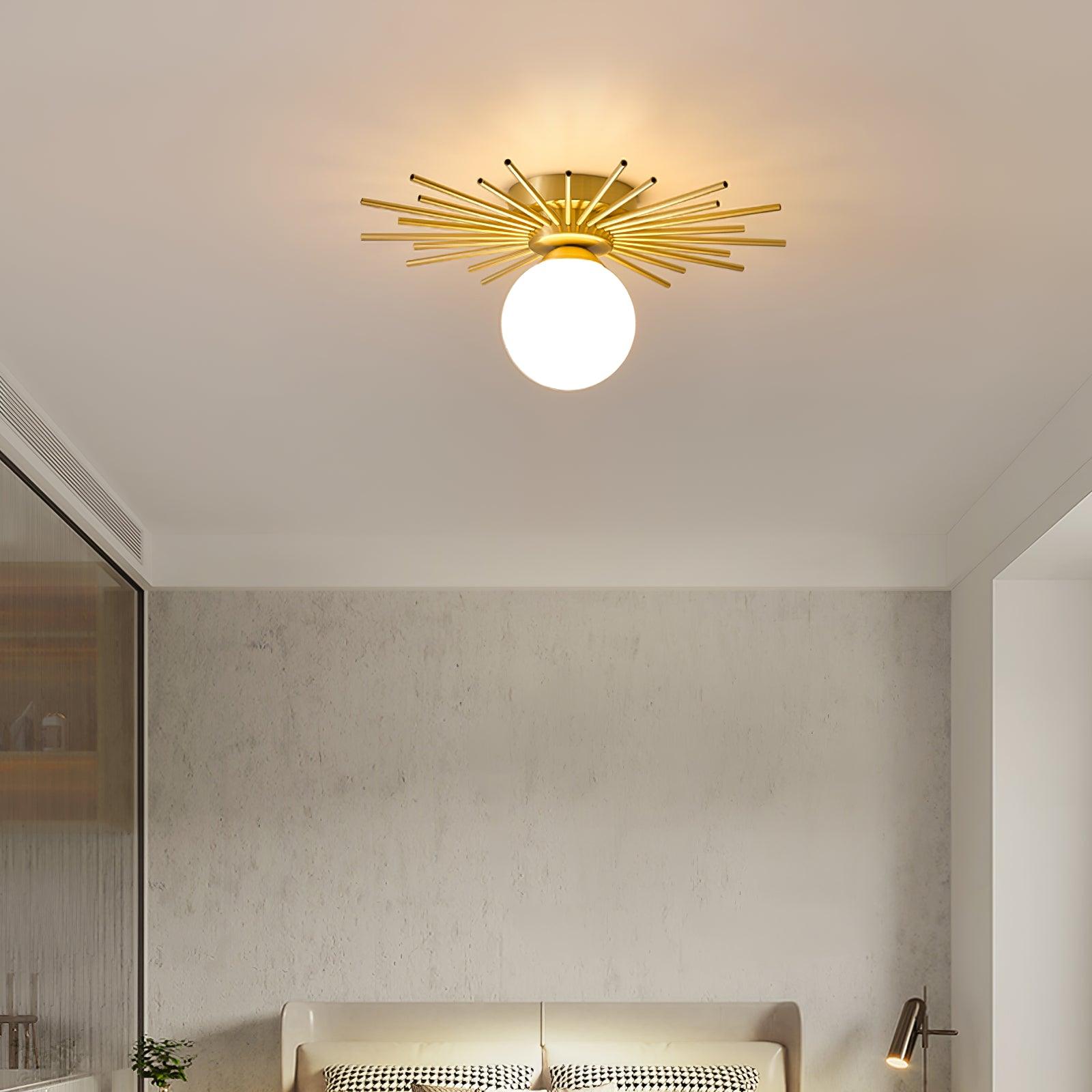 Brass Starburst Flush