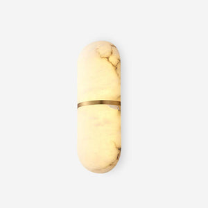 Alabaster Capsule Sconce