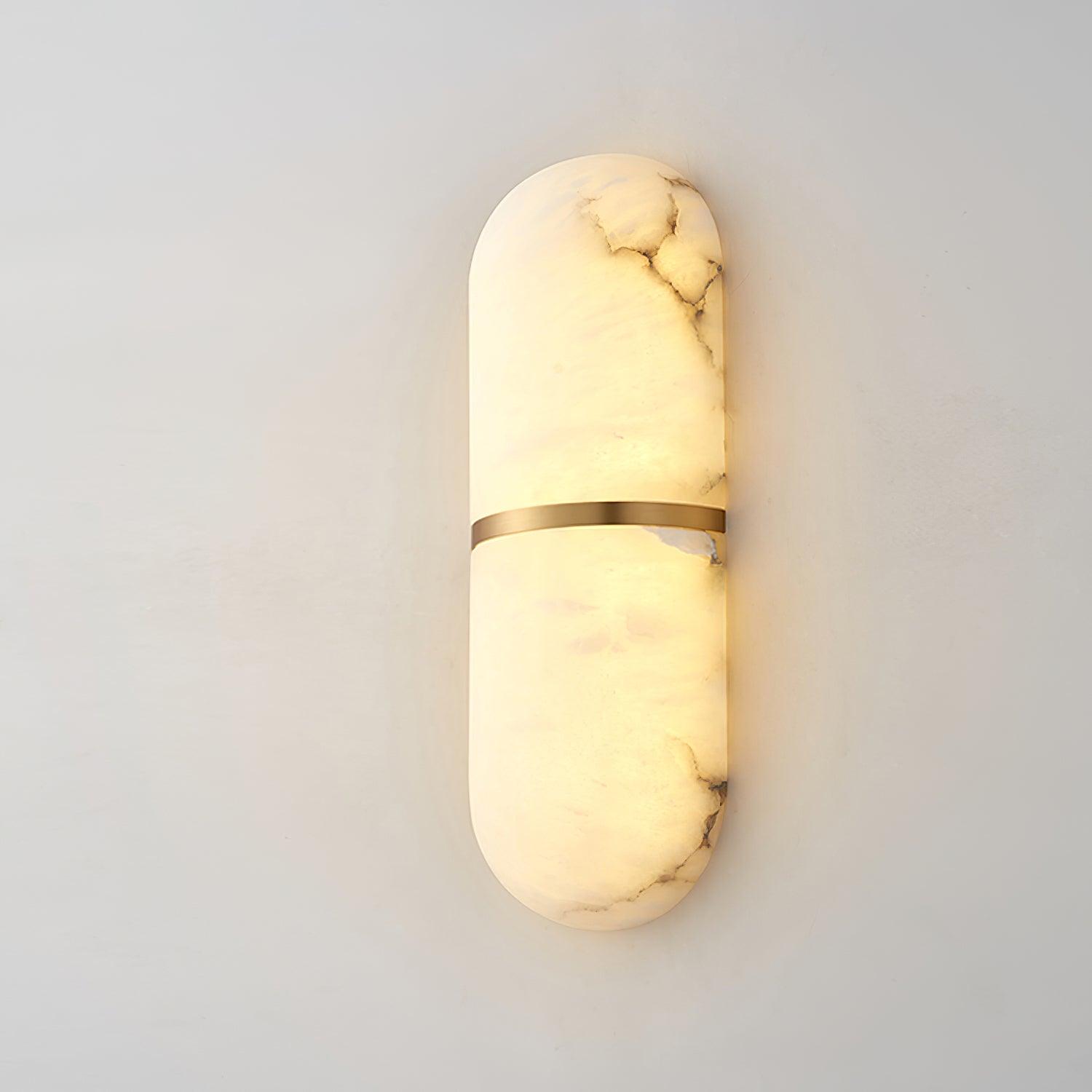 Alabaster Capsule Sconce