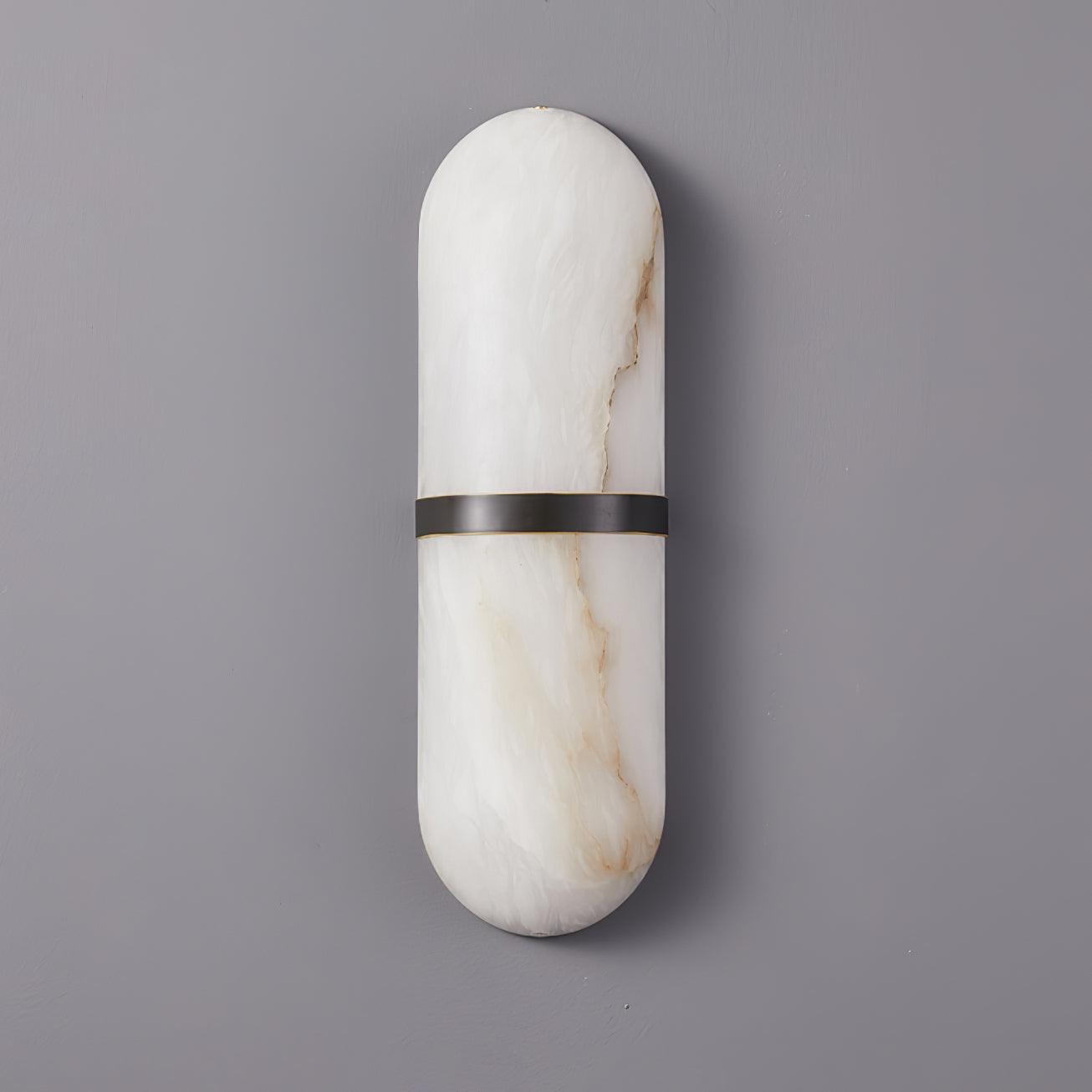 Alabaster Capsule Sconce