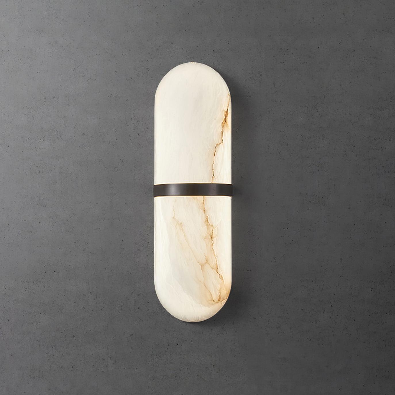 Alabaster Capsule Sconce