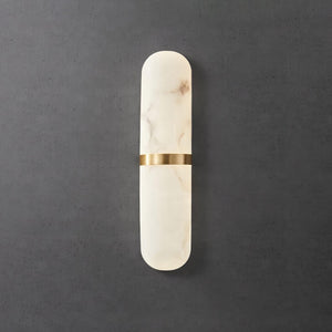 Alabaster Capsule Sconce