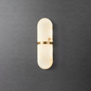 Alabaster Capsule Sconce