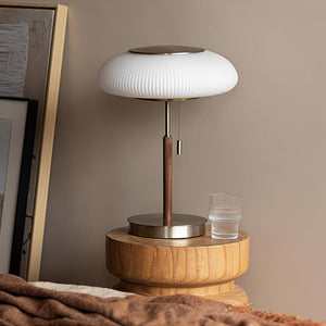 Fluted Glass Table Lamp