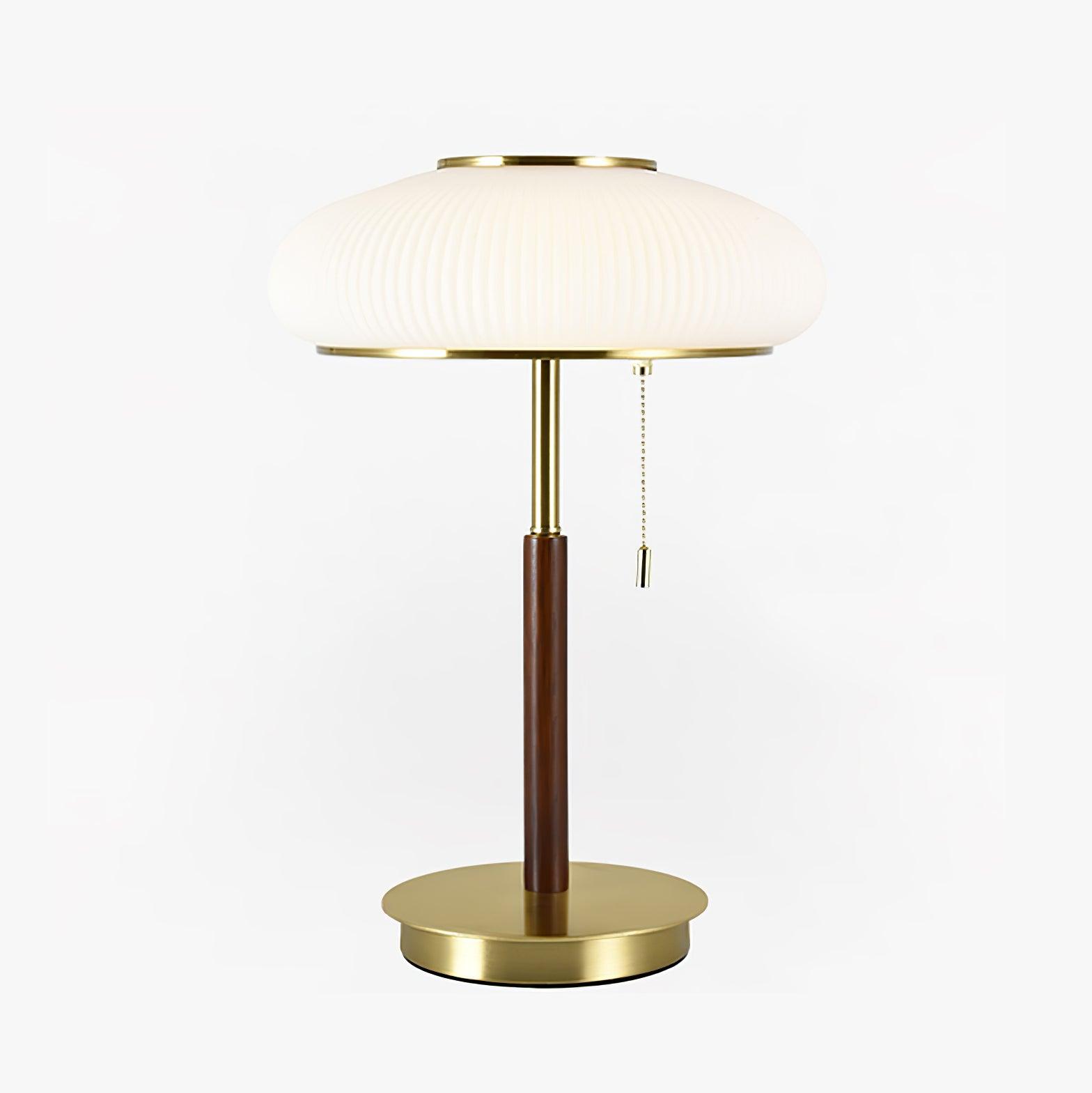 Fluted Glass Table Lamp