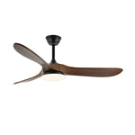Curved Wood Fan Light