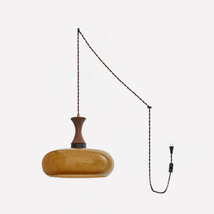 Solara Dome Pendant Light - Brown
