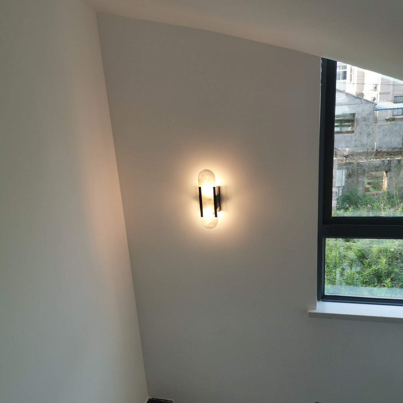 Alabaster Column Sconce