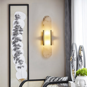 Alabaster Column Sconce