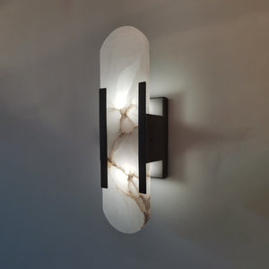 Alabaster Column Sconce