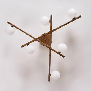 Branching Orb Chandelier