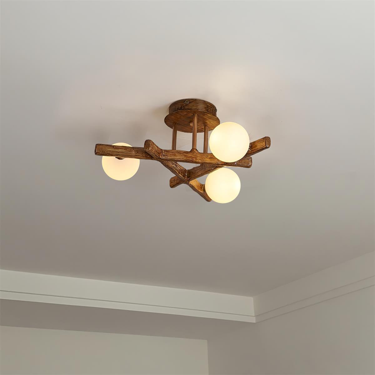 Branching Orb Chandelier