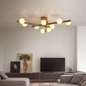 Branching Orb Chandelier