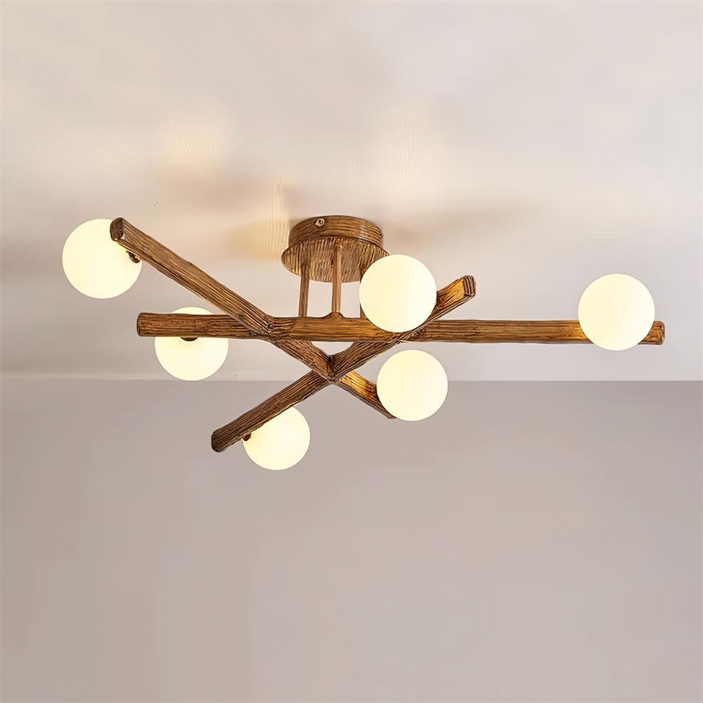 Branching Orb Chandelier