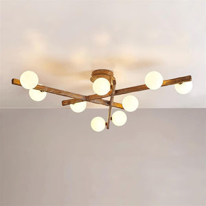 Branching Orb Chandelier