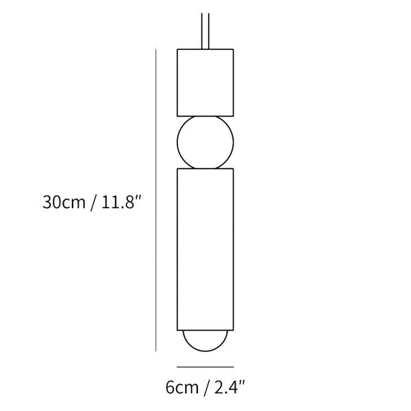 Vertical Cylinder Pendant