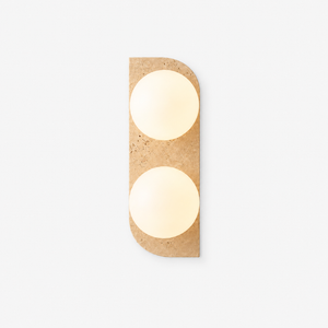 Travertine Globe Wall Sconce