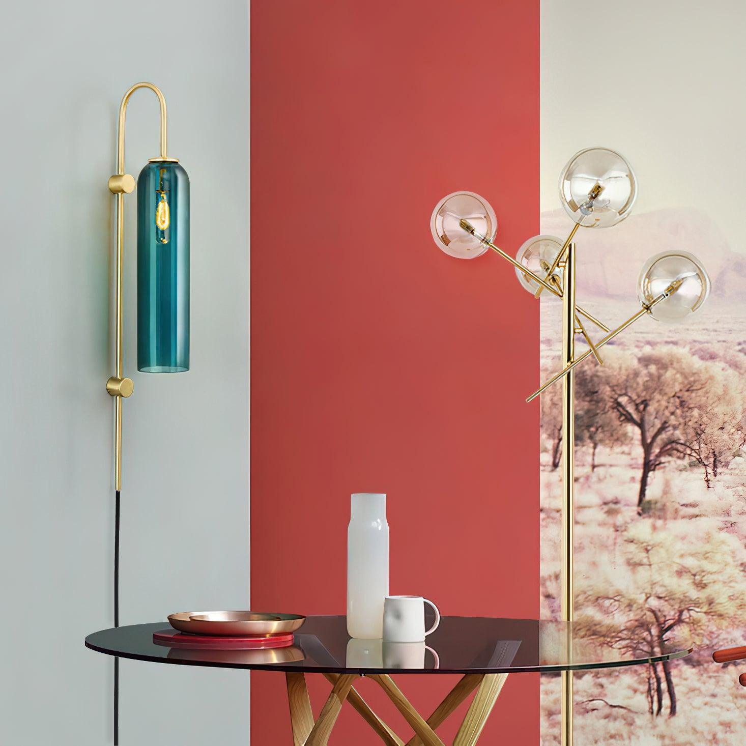 Arched Glass Wall Sconce