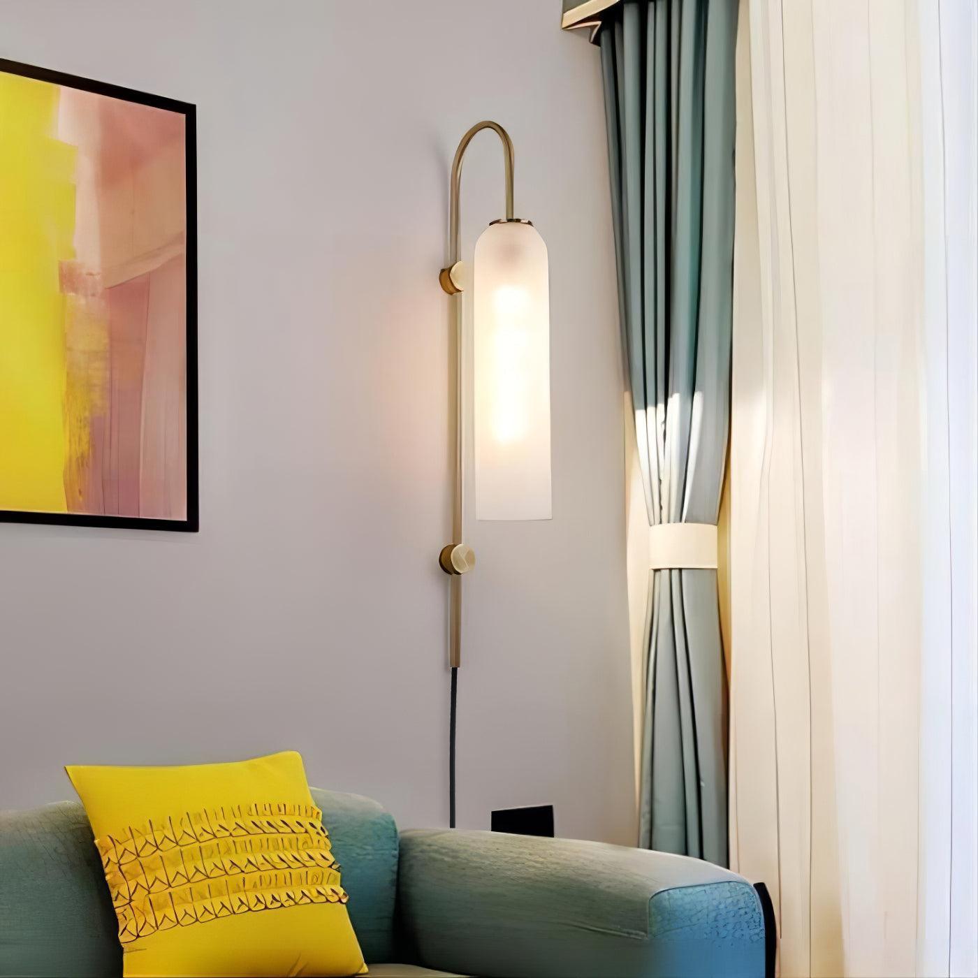 Arched Glass Wall Sconce
