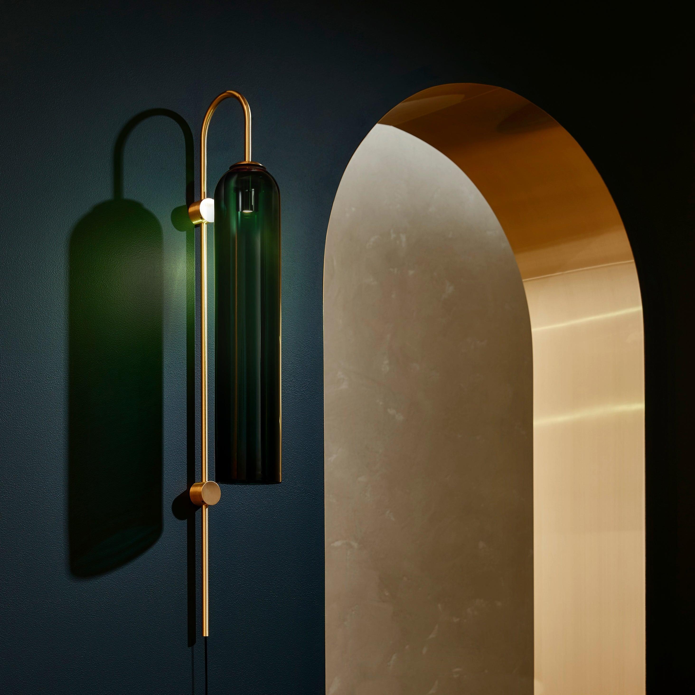 Arched Glass Wall Sconce