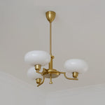 Multi-Arm Glass Chandelier