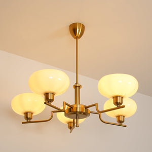 Multi-Arm Glass Chandelier