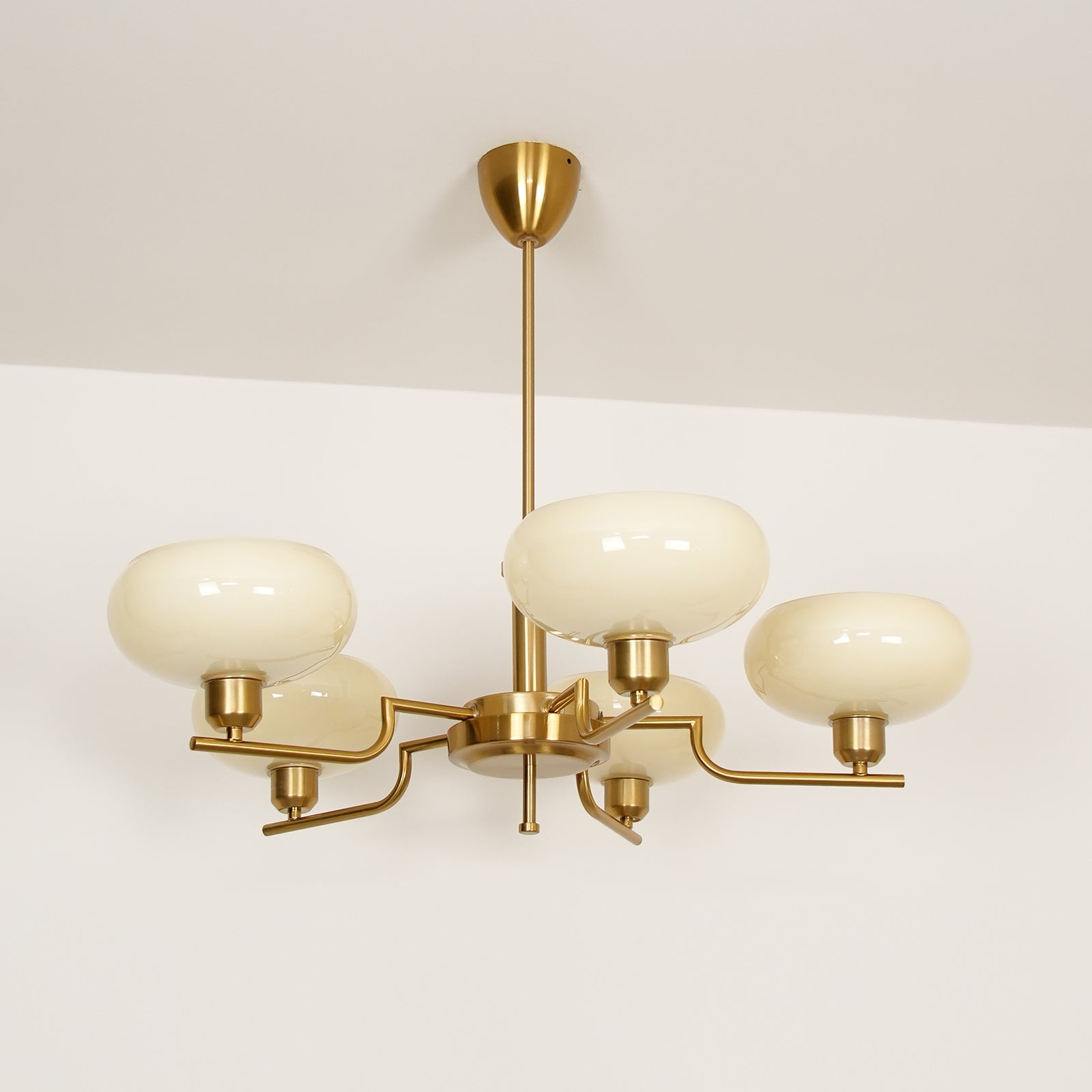 Multi-Arm Glass Chandelier