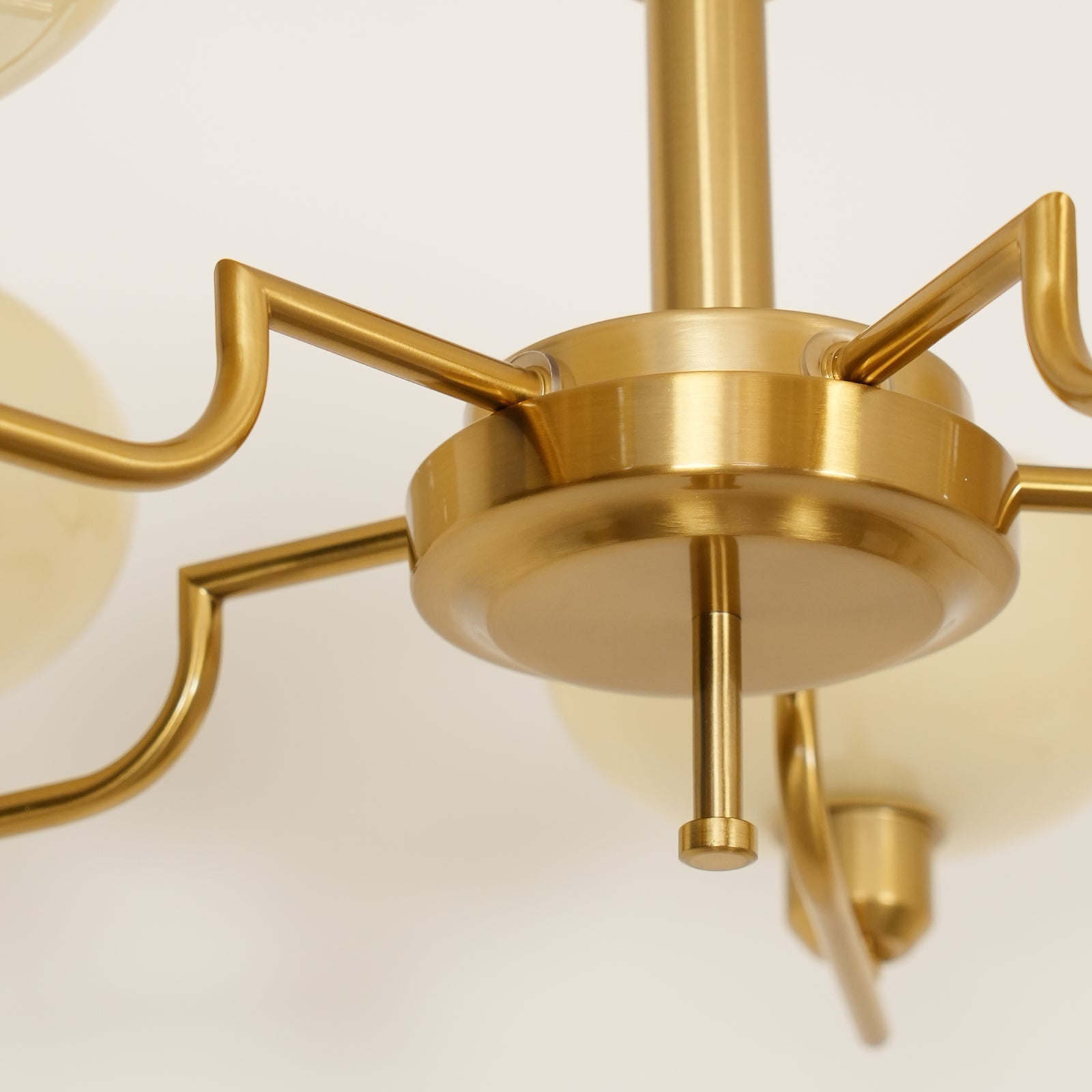 Multi-Arm Glass Chandelier