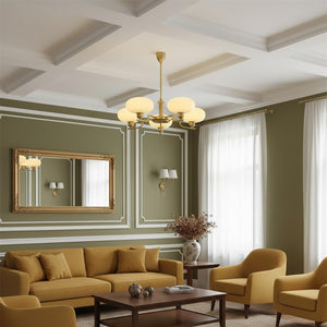 Multi-Arm Glass Chandelier
